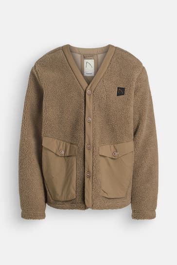 CHASIN' Fleecejacke taupe