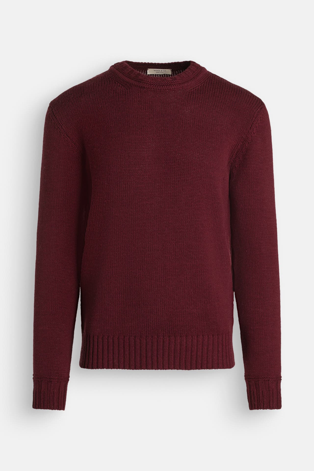 WOOL & CO Wollpullover weinrot, Bild 1
