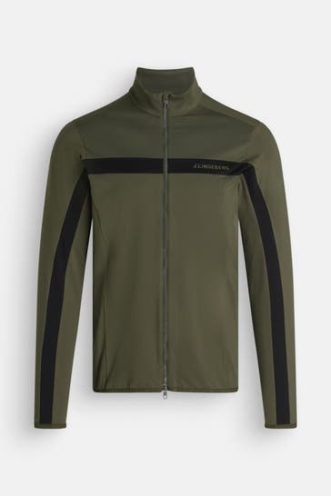 J.LINDEBERG SPORTSWEAR Midlayer 'Jarvis' dunkelgrün