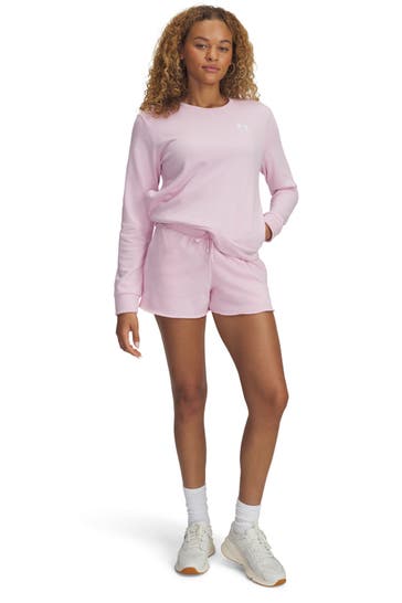 UNDER ARMOUR Shorts 'Rival Terry' rosé