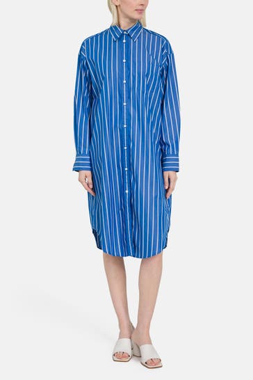 GANT Blusenkleid blau gestreift