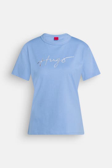 HUGO T-Shirt 'Damacia' blau