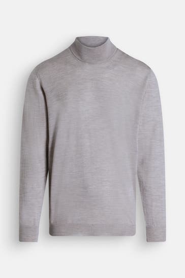 SAND COPENHAGEN Rollkragenpullover hellgrau