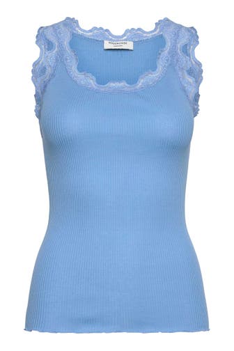 ROSEMUNDE Seidenmix-Top blau