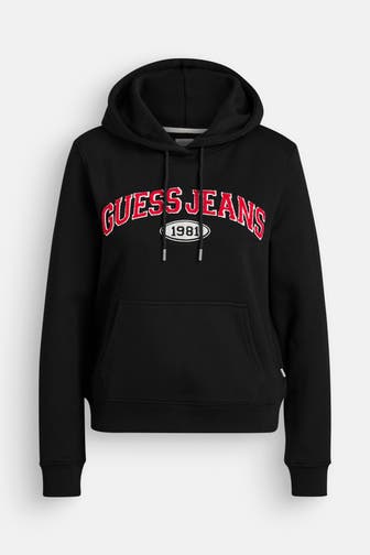 GUESS Hoodie schwarz