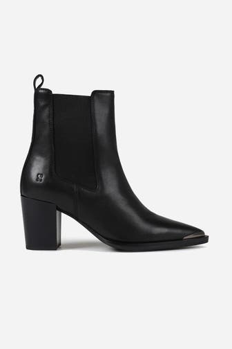 BRONX Lederstiefeletten 'Americana' schwarz