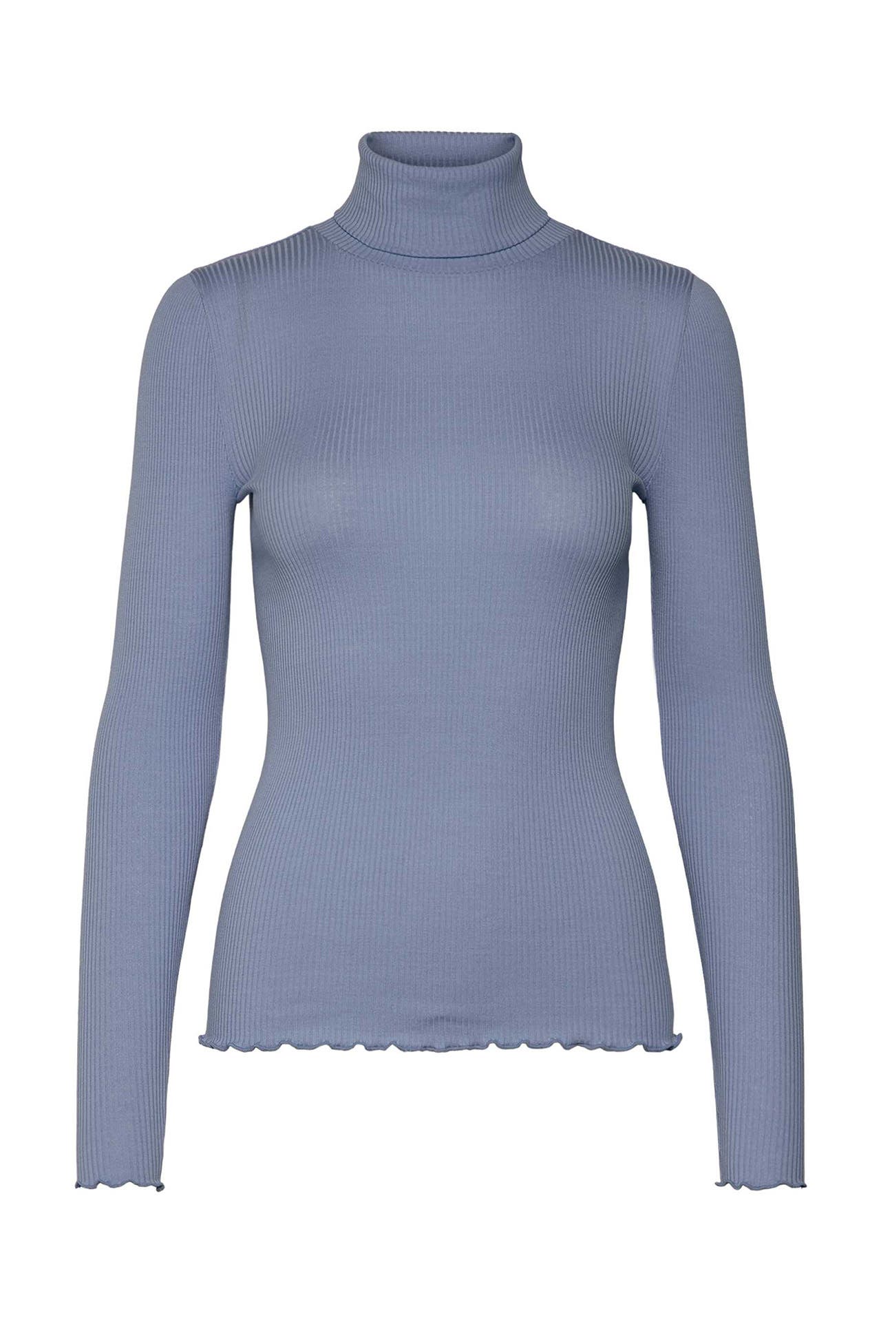 ROSEMUNDE Seidenmix-Longsleeve taubenblau, Bild 1