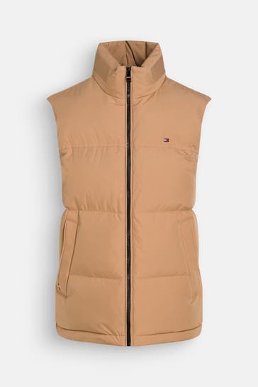 TOMMY HILFIGER Daunenweste hellbraun