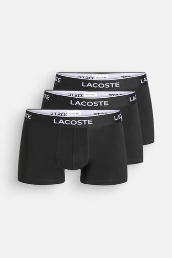 LACOSTE 3er-Pack Boxer Trunks schwarz