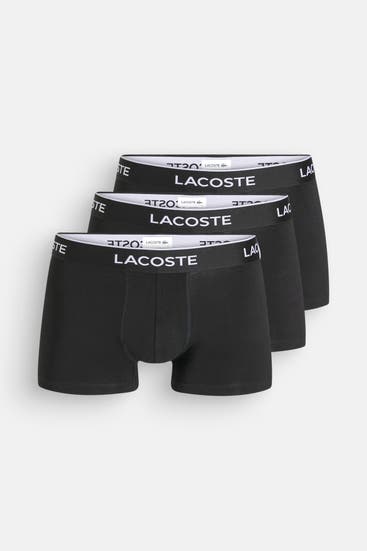 LACOSTE - 3er-Pack Boxer Trunks schwarz
