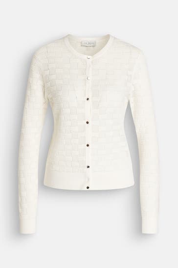TED BAKER Wollmix-Cardigan 'Cahrie' ecru