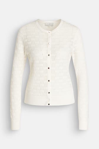 TED BAKER Wollmix-Cardigan 'Cahrie' ecru