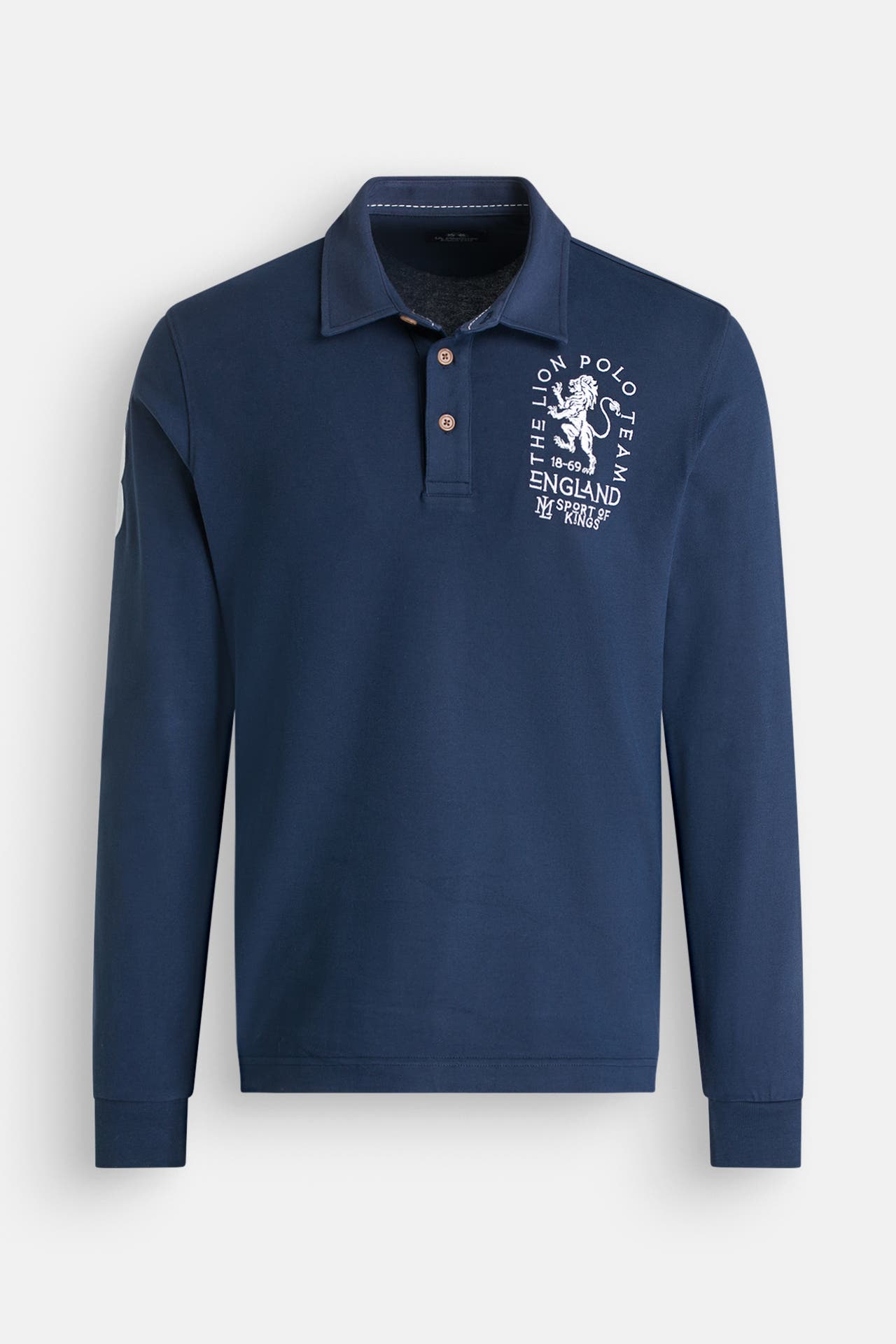 LA MARTINA Langarm-Polo dunkelblau, Bild 1