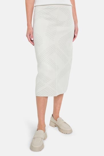 ELIAS RUMELIS Strickrock 'Odile' hellgrau