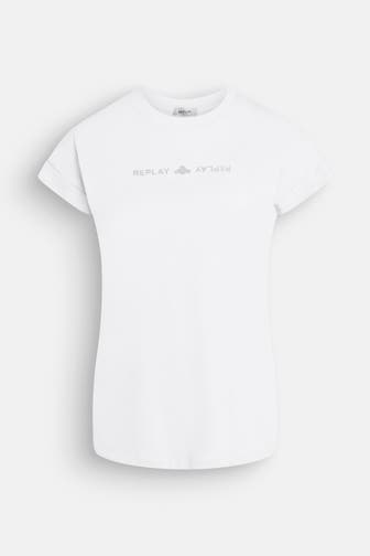 REPLAY T-Shirt weiß