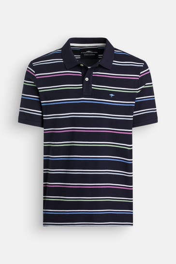 FYNCH-HATTON Polo-Shirt gestreift