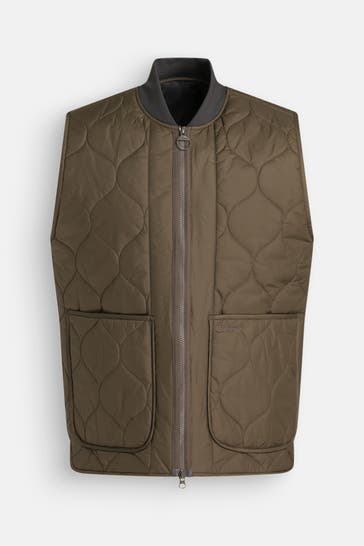 BARBOUR Weste oliv