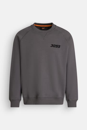 BOSS ORANGE Sweatshirt dunkelgrau