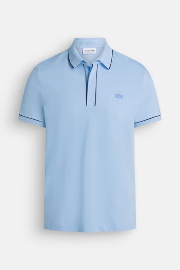 LACOSTE Polo-Shirt taubenblau