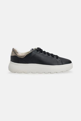 GEOX Ledersneaker 'Spherica' schwarz