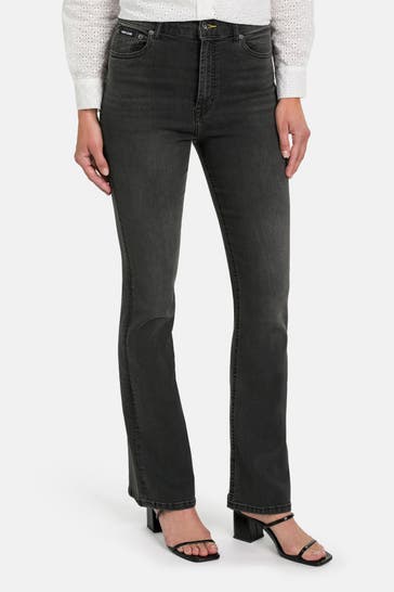 DKNY Jeans dunkelgrau flared