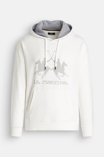 LA MARTINA Hoodie ecru