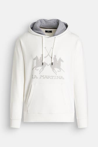 LA MARTINA Hoodie ecru