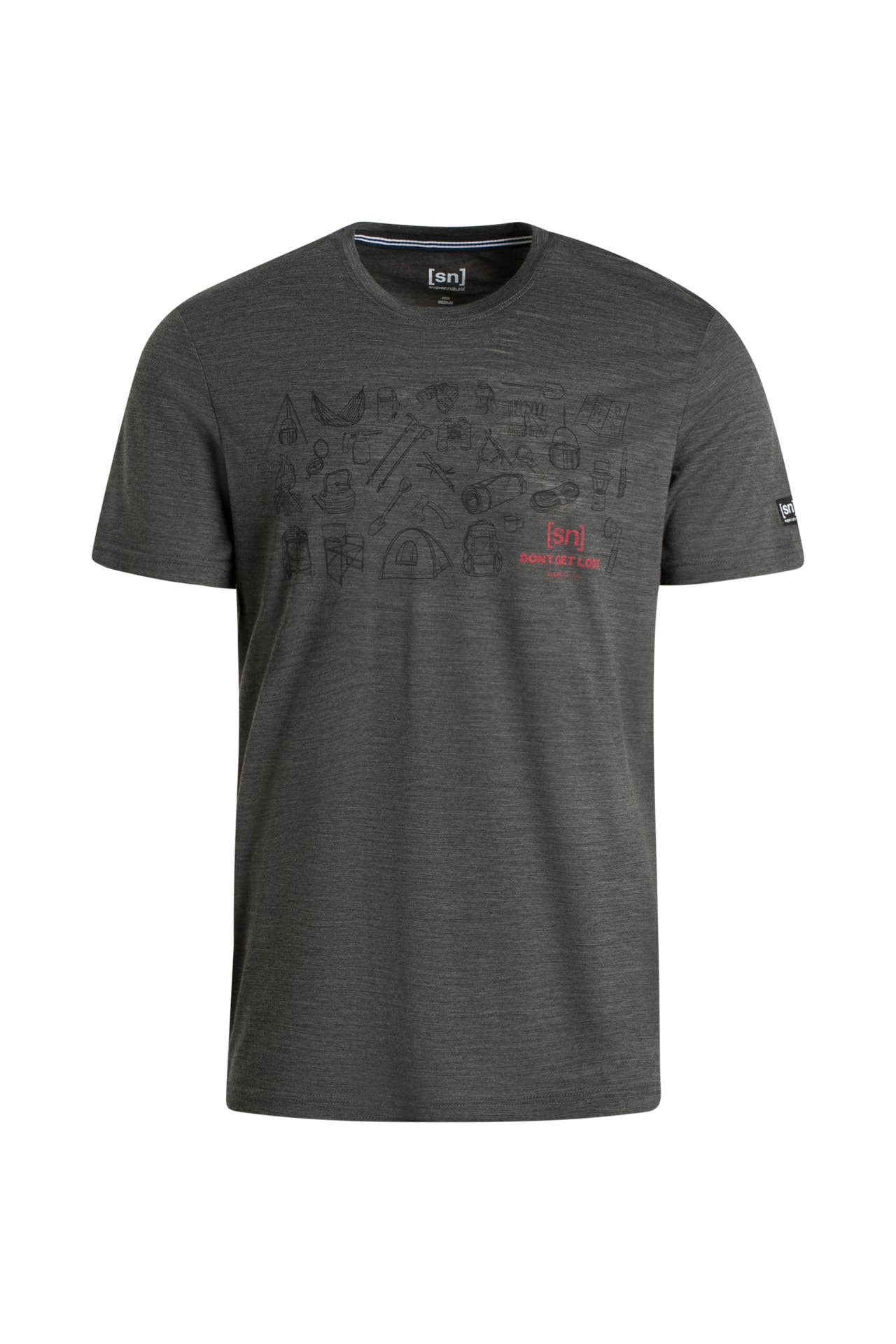 Dark Force Evolution T-Shirt Homme - Graphique Néandertal à Seigneur Sith - 100% Coton - Gris Foncé