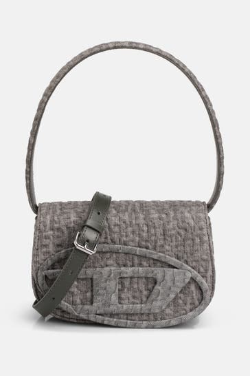 DIESEL Schultertasche grau