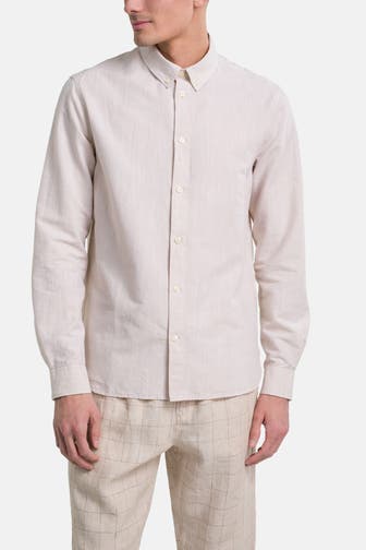 KNOWLEDGE COTTON APPAREL Casual-Hemd creme