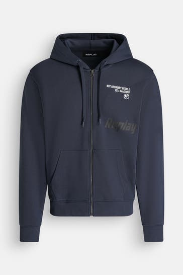 REPLAY Sweatjacke dunkelblau