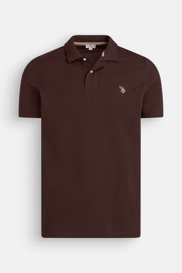 U.S. POLO ASSN. Polo-Shirt 'Carlo' braun