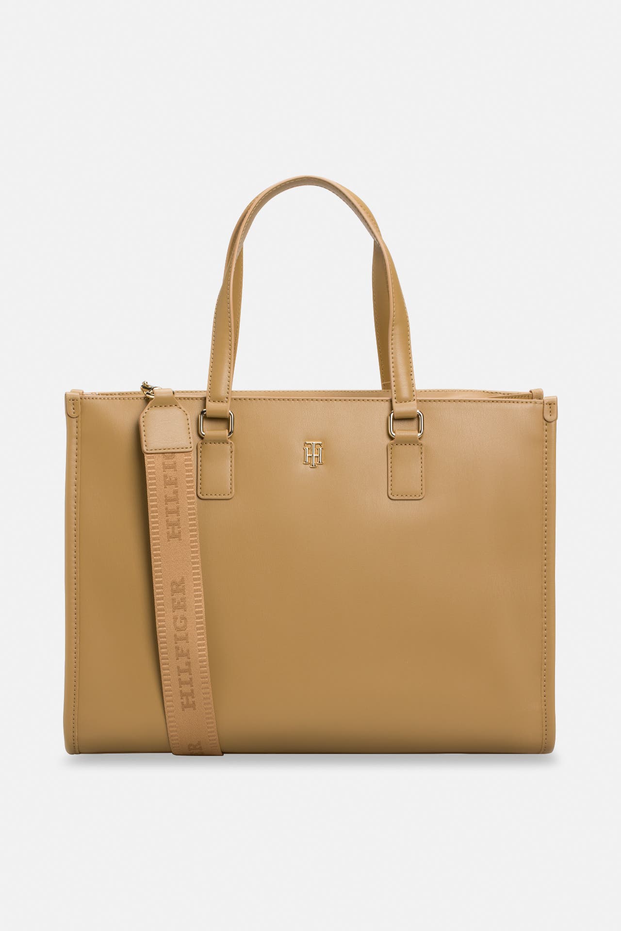 TOMMY HILFIGER Handtasche 'Monotype' hellbraun, Bild 1