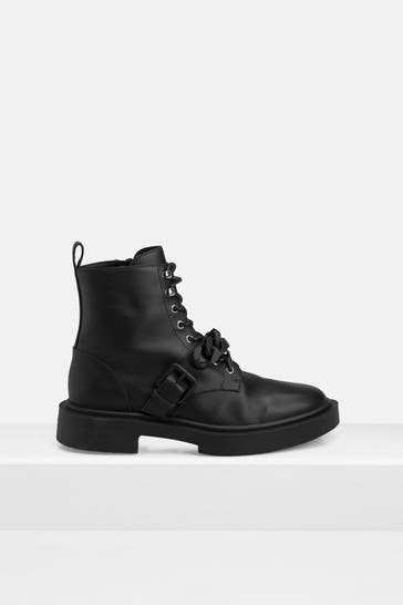 GIUSEPPE ZANOTTI Leder-Boots 'Brandon' schwarz