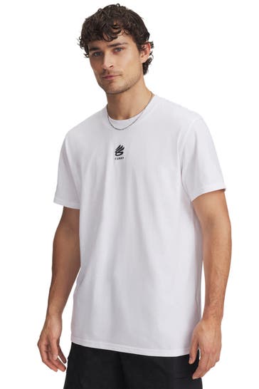 UNDER ARMOUR T-Shirt 'Curry' weiß