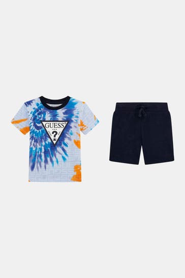 GUESS Set: T-Shirt und Shorts mehrfarbig