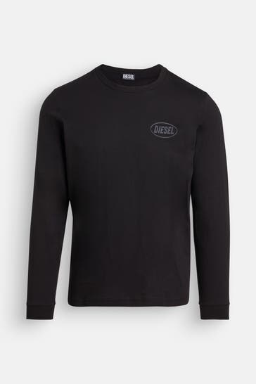 DIESEL Longsleeve 'Diego' schwarz