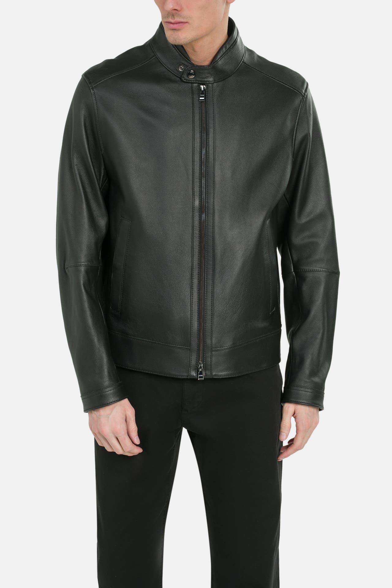 BOSS Lederjacke 'Mansell 3' schwarz, Bild 1