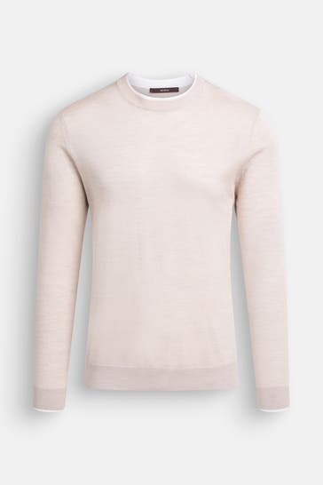 WINDSOR. Wollmix-Pullover 'Nando-D' beige