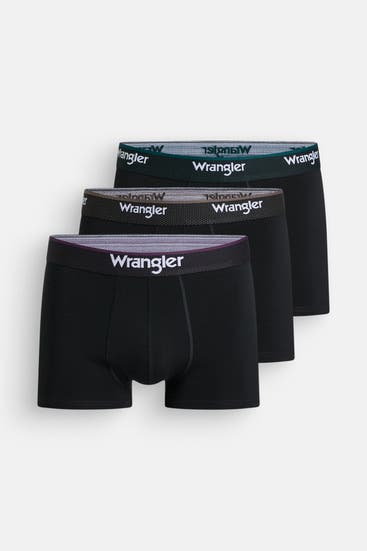 WRANGLER - 3er-Pack Trunks 'Twain' schwarz