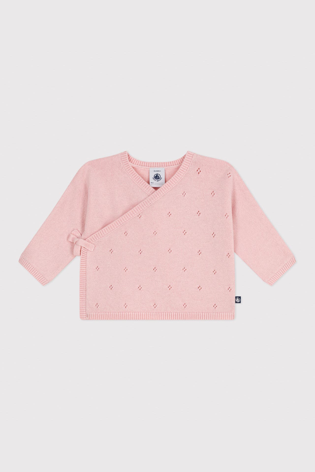 PETIT BATEAU Wollmix-Strickjacke rosa, Bild 1