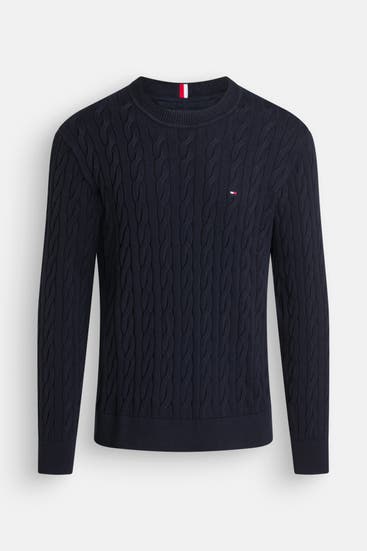 TOMMY HILFIGER - Strickpullover dunkelblau