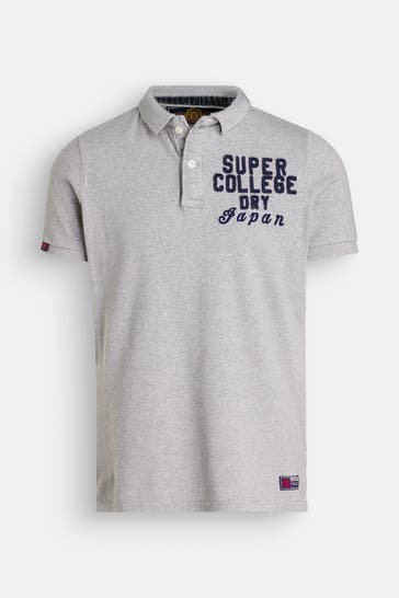 SUPERDRY Polo-Shirt grau