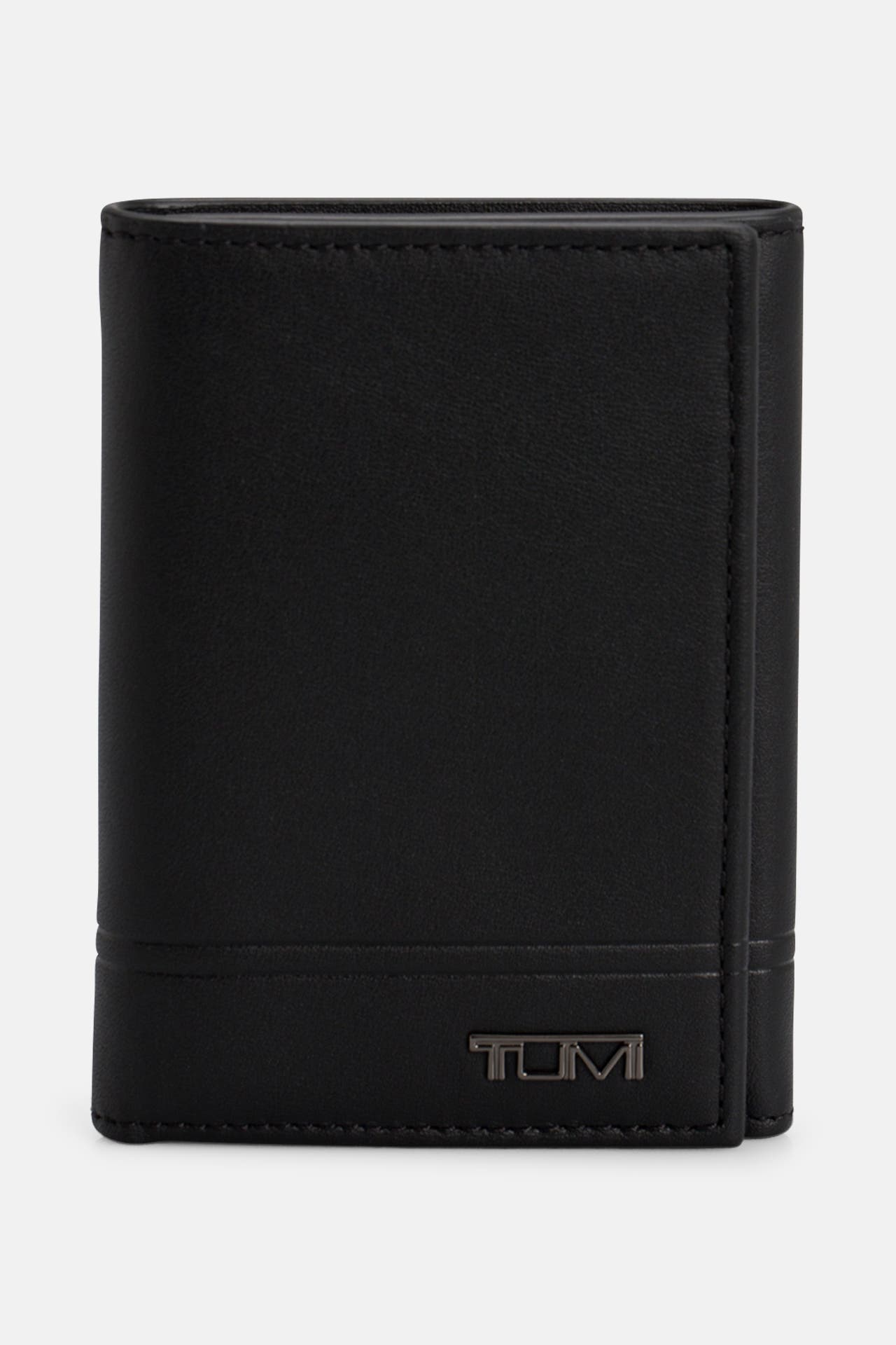 TUMI Ledergeldbörse schwarz, Bild 1