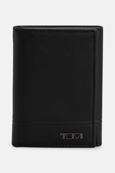 TUMI - Ledergeldbörse schwarz