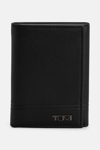 TUMI Ledergeldbörse schwarz