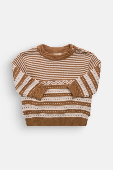 WHEAT Strickpullover 'Janus' gestreift
