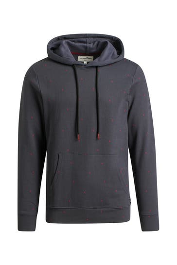 TOM TAILOR Hoodie gemustert blaugrau