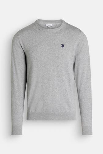 U.S. POLO ASSN. Strickpullover grau