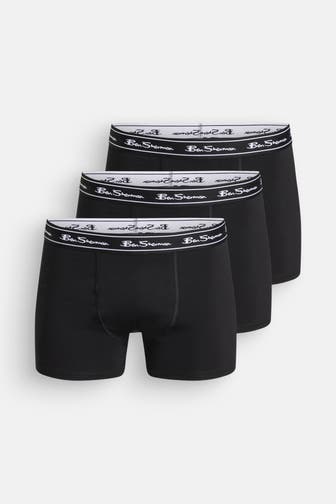 BEN SHERMAN 3er-Pack Boxer Trunks schwarz